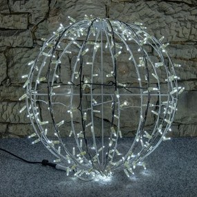 decoLED Lumina LED minge, alb ca gheata, relatii cu publicul. 80 cm