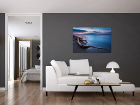 Tablou cu plaja în apus de soare (90x60 cm)