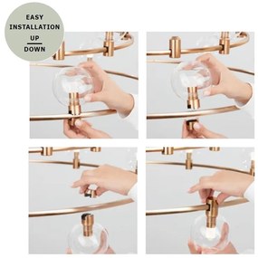 Sistem circular magnetic-decorativ DION D-60cm, negru NVL-9028921