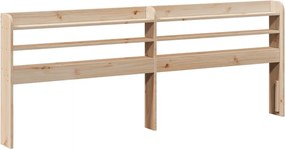 vidaXL Tăblie de pat cu rafturi, 200 cm, lemn masiv de pin