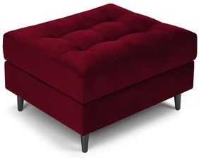 Taburet din catifea Milo Casa Santo, roșu