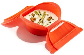 Recipient din silicon pentru gătire la aburi – Lékué