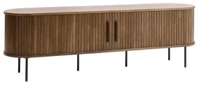 Comodă TV maro cu aspect de lemn de stejar 180x56x45 cm Nola – Unique Furniture
