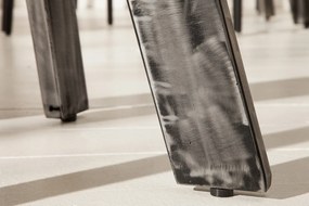 Masa rotunda, Masa bistro Iron Craft mango gri, 80cm