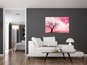Tabloul cu pomul roz (90x60 cm)
