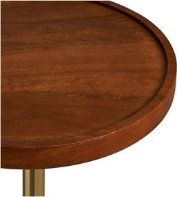 Măsuță auxiliară rotundă cu blat din lemn de mango ø 30 cm Sirone – House Nordic