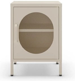 Noptieră crem din metal Diora – Marckeric