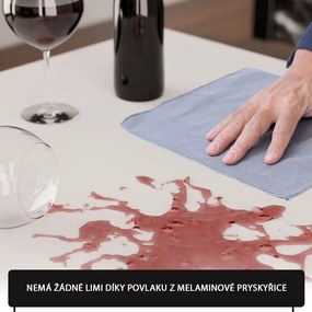 MIADOMODO masă de sufragerie pentru 4 persoane, albă, 80x80x