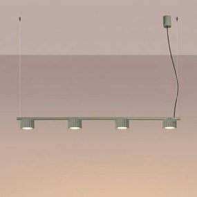 Sollux SL.2698 - Lustră pe cablu AURA 4xGX53/10W/230V verde
