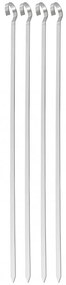 Set 4 frigarui din otel Kinghoff KH 1914, 36 cm, Varf ascutit, Maner curbat, Inox