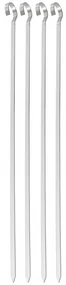 Set 4 frigarui din otel Kinghoff KH 1914, 36 cm, Varf ascutit, Maner curbat, Inox