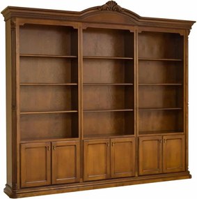Bibliotecă lemn masiv Valerio, 262 × 40 × 244 cm