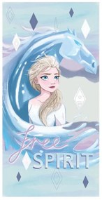 Disney Regatul de gheață Ice Horse prosop de baie, prosop de plajă 70x137 cm (Uscare Rapidă)