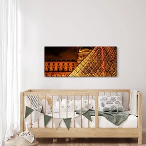 Tablou cu Louvre la Pris (120x50 cm)