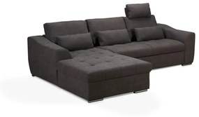 Coltar stanga extensibil, New York, 190x284x85 cm, Carbune