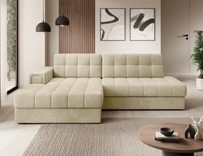 Coltar extensibil cu spatiu oentru depozitare, 240x150x82 cm, Blezalt L, Eltap (Culoare: Cafeniu / Monolith 09)