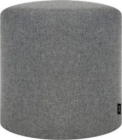 Puf gri cu tapițerie din lână Folk – noo.ma