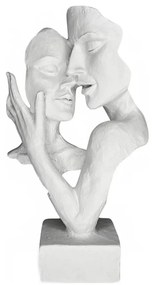 Decorațiune de masă din rășină, 29x9x17 cm, albă