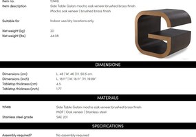 Masuta laterala design LUX Galan