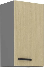 Dulap superior de bucătărie Scarmi 40 G-72 1F (Antracit + Herringbone scandi). 1049747