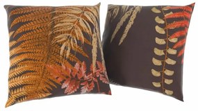 Kvalitex Husă pentru pernă Kapradí maro, 40 x 40cm, set de 2 bucăți