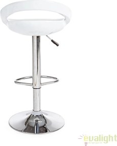 Set de 2 scaune de bar design modern alb ASTER 0731328 BZ