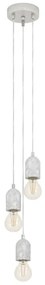 Eglo 95523 - Lustră SILVARES 3xE27/60W/230V