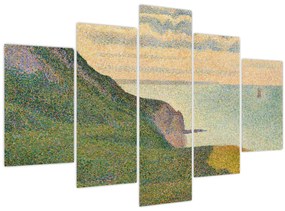 Tablou - Georges Seurat, Seascape at Port-en-Bessin, Normandy, reproducere (150x105 cm)