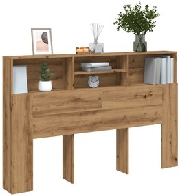 vidaXL Tăblie pat dulap stejar artizanal 160x19x103,5cm lemn prelucrat