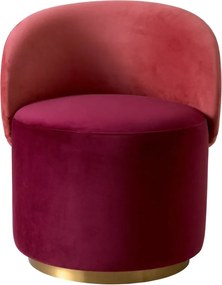 Fotoliu pivotant modern design LUX Chair Greer, Savona bordeaux red