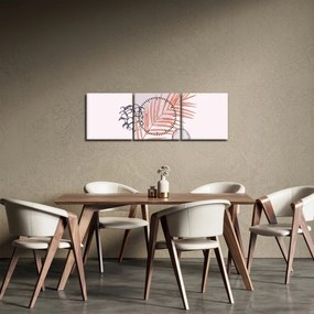 Tablou - Minimalism violet N⁰3 (cu ceas) (90x30 cm)
