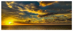 Apus de soare la mare (120x50 cm)