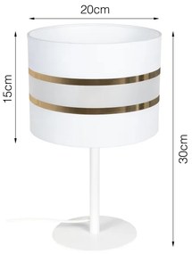 Lampă de masă CORAL 1xE27/60W/230V albă