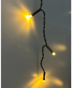 Instalație luminoasă de Crăciun LED pentru exterior 200xLED/230V 7,6 m IP44 negru