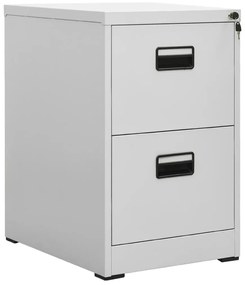 vidaXL Fișet, gri deschis, 46x62x72,5 cm, oțel