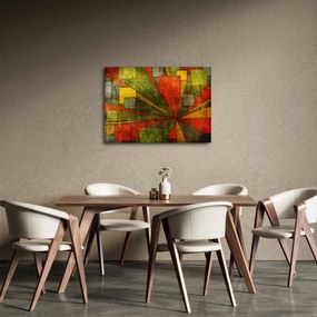 Tablou cu abstracție geometrică (70x50 cm)