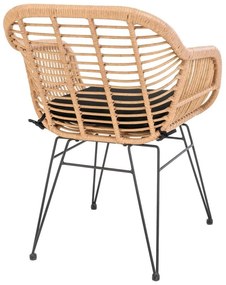 Set 2 scaune de grădină din ratan artificial House Nordic Trieste