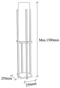 Lampadar 1xE27/40W/230V bej