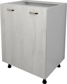 Corp Baza Lecce, 2 Usi, Pin Alb/Alb, 60 x 50 x 80 cm