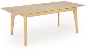 Masa extensibila Edmondo stejar natur/natur L160-240 cm