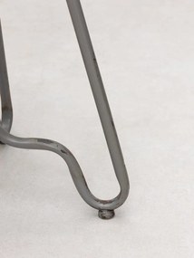 Scaun de bar, din metal, cu aspect vintage Valery
