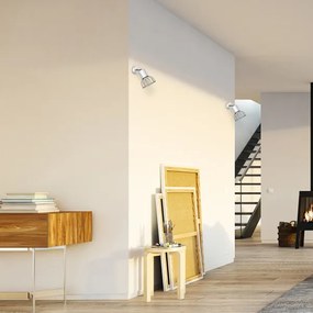 Spot de perete DANTE 1xGU10/25W/230V alb/crom lucios