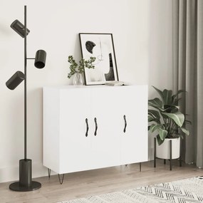 vidaXL Dulap, alb, 90x34x80 cm, lemn compozit