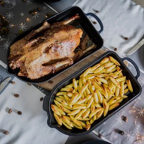 Tavă de copt din fontă 22x42,5 cm LITINA SMALT – Orion