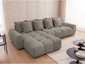 Colțar taupe (cu colț pe partea stângă/cu șezlong) Albane – Ropez