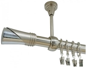 Galerie simpla tavan DUNCAN - 25mm - INOX (Alege marime: 360 cm)