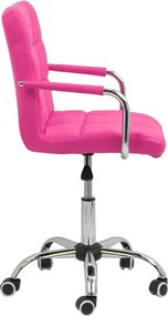 Scaun de birou copii roz din piele ecologica ergonomic si ajustabil OFF 328