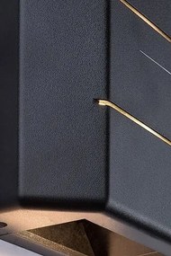 Aplica LED iluminat exterior ambiental IP54 Lippa negru