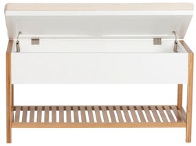 Expedo Banca NATHALIE, 90x52x35, alb/natural/bej