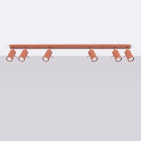 Spot Sollux SL.1511 RING 6xGU10/10W/230V roșu